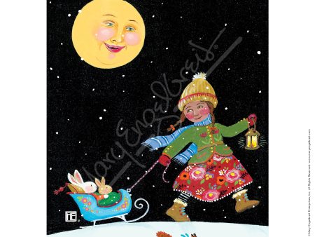 Night Time Sleigh Ride Fine Art Print Online Hot Sale