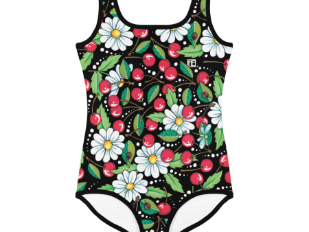 Cherry Daisy Kids Swimsuit For Discount