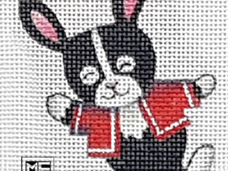 Needlepoint Canvas: Bunny w  Red Vest Supply