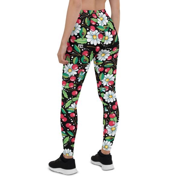 Cherry Daisy Leggings For Cheap