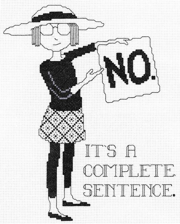 Complete Sentence Counted Cross Stitch Leaflet Online Sale