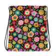 Rainbow Floral Drawstring Bag Cheap