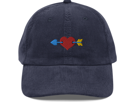 Cupid Heart Corduroy Cap For Discount