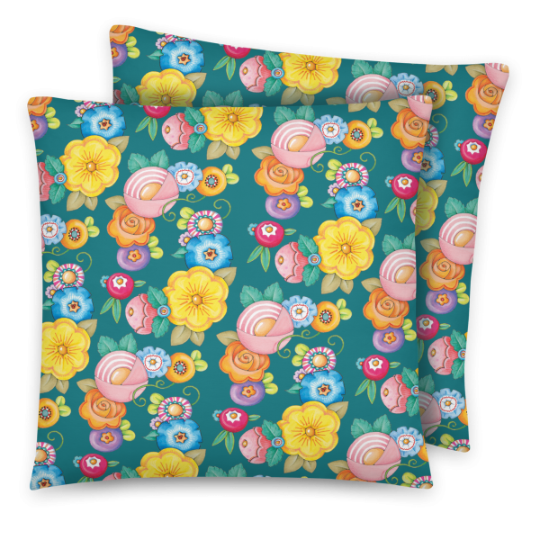 Floral Pattern Pillow Fashion