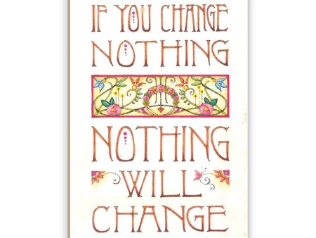 Change Nothing Wooden Magnet For Cheap