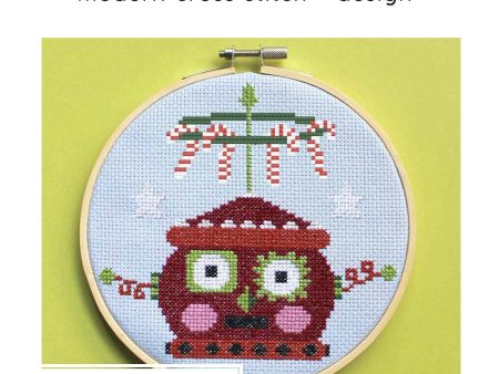 Red Christmas Robot Cross Stitch Leaflet For Cheap