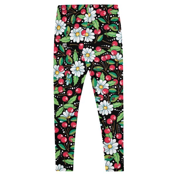 Cherry Daisy Leggings For Cheap