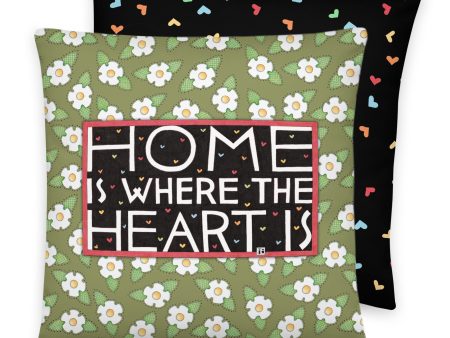 Home Is Where the Heart Is Pillow on Sale