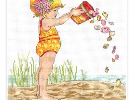 Bucket of Shells Counted Cross Stitch Leaflet Discount