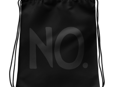 Complete Sentence NO Charcoal Drawstring bag Online