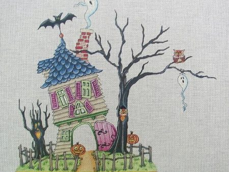 Needlepoint Canvas: Haunted House Cheap