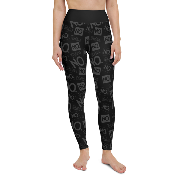 Complete Sentence Charcoal Yoga Leggings For Discount