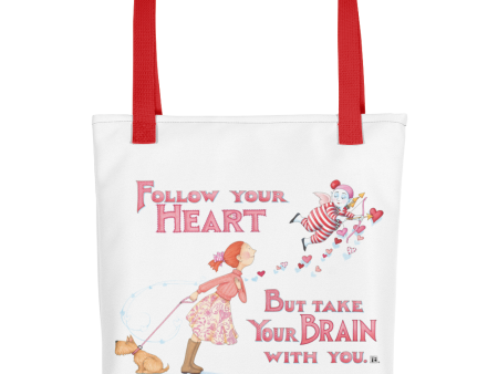 Follow Your Heart Tote bag For Cheap