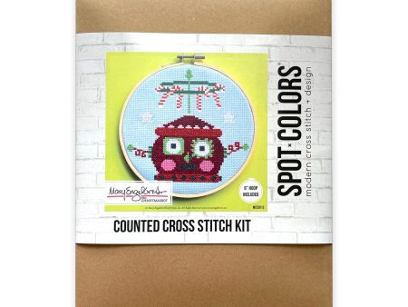 Red Christmas Robot Cross Stitch Kit Online