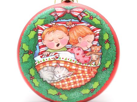 Christmas Kids Glass Ornament Hot on Sale