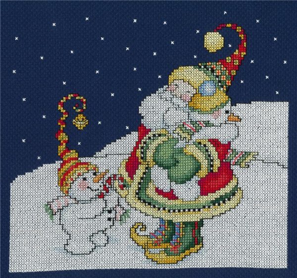 December Hugs Counted Cross Stitch Leaflet Online Sale