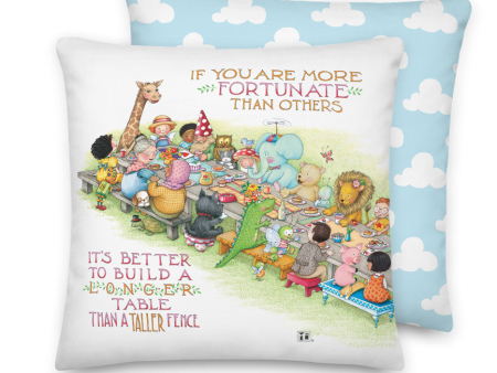 Table of Kindness Pillow For Cheap