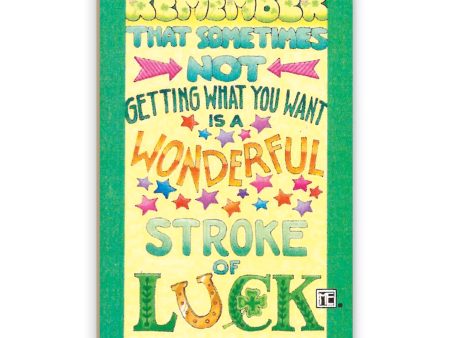 Stroke of Luck Wooden Magnet Cheap