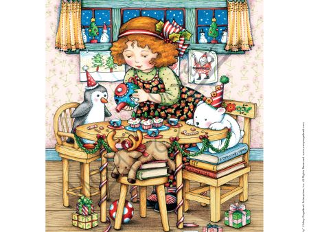 Christmas Tea Party Fine Art Print Online Hot Sale