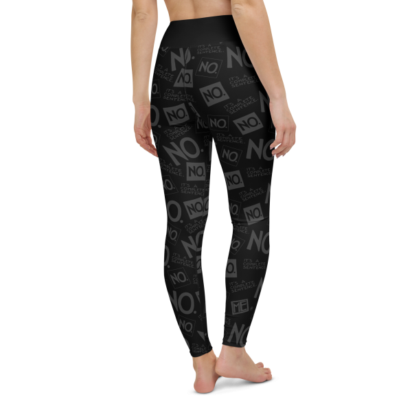 Complete Sentence Charcoal Yoga Leggings For Discount