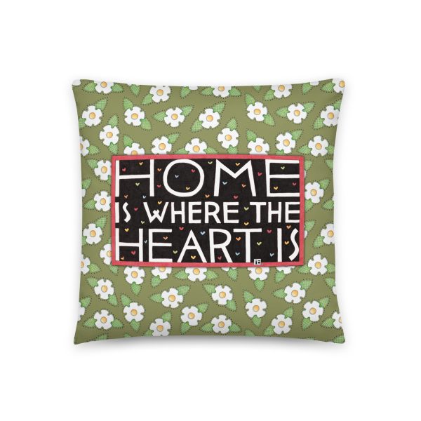 Home Is Where the Heart Is Pillow on Sale