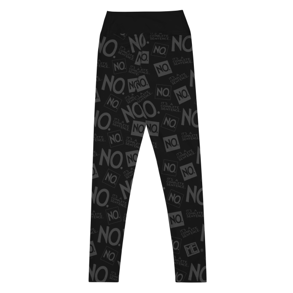 Complete Sentence Charcoal Yoga Leggings For Discount