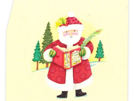 Judgy Super Cute Santa Art on Sale