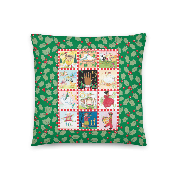 Twelve Days of Christmas Pillow For Cheap