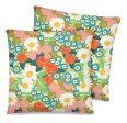 Bright Floral Burst Pillow on Sale