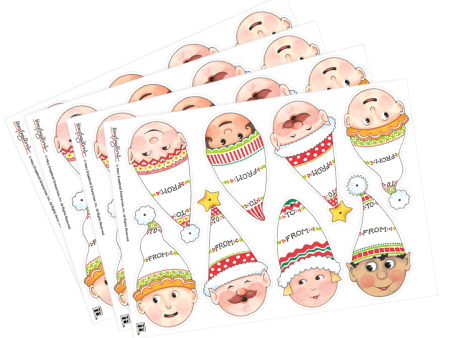 Merry Elves Gift Tags For Sale