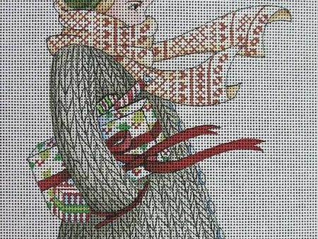 Needlepoint Canvas: Chilly Christmas For Sale