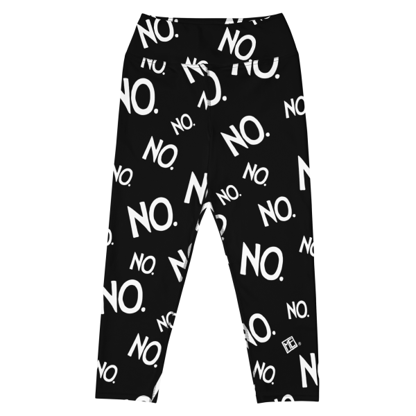 Complete Sentence NO Yoga Capri Leggings Fashion