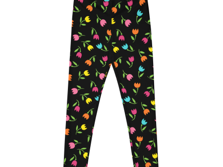 Tulips Yoga Leggings Hot on Sale