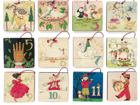 Twelve Days of Christmas Ornament Set Fashion