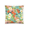 Bright Floral Burst Pillow on Sale