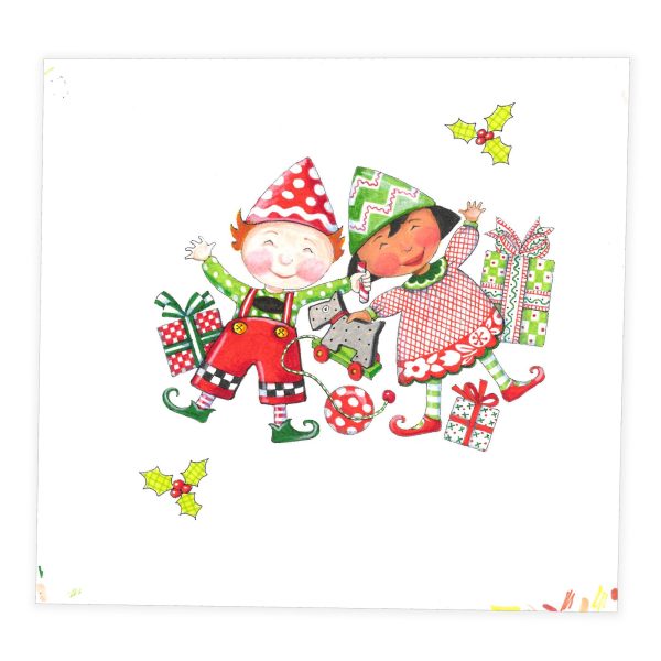 Christmas Elf Kids Art Hot on Sale