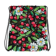 Cherry Daisy Drawstring Bag Hot on Sale