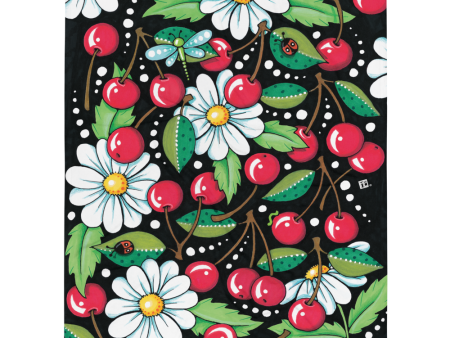 Cherry Daisy Throw Blanket For Discount